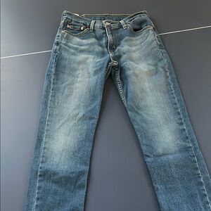 Levi's Blue Straight Jeans with Natural Fading